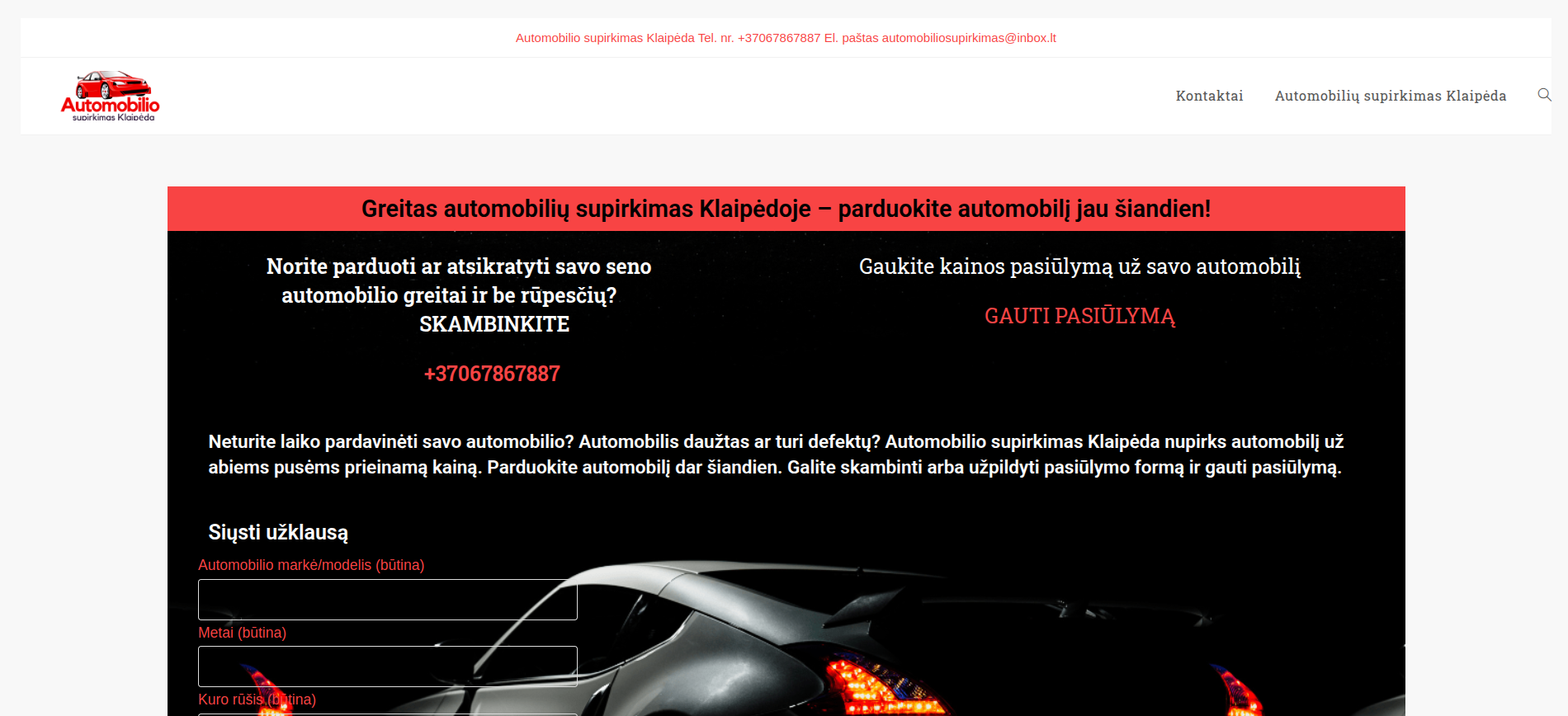 Automobiliosupirkimasklaipeda.lt